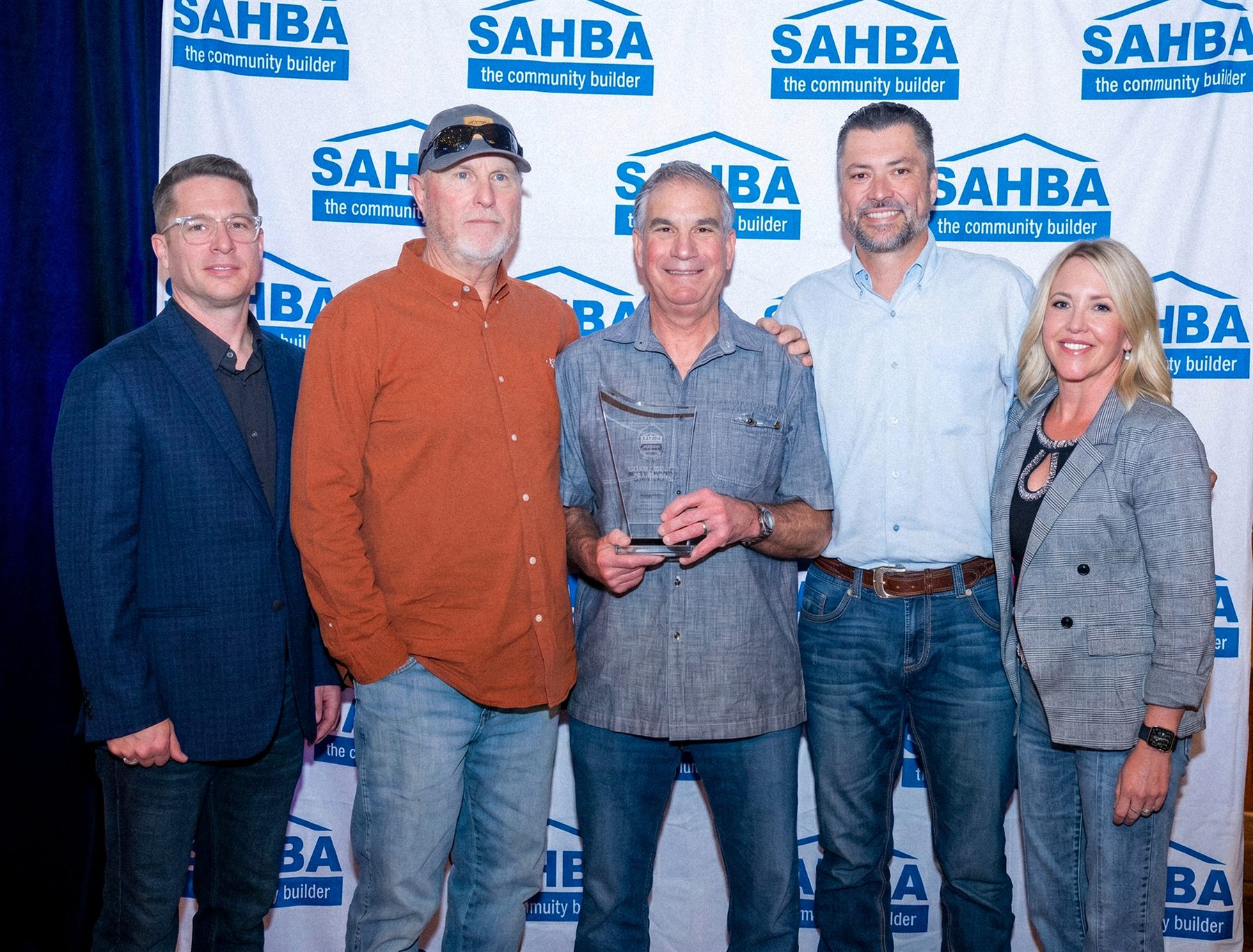 The A.F.&nbsp;Sterling team at the 2026 SAHBA Builders & Associates Awards ceremony