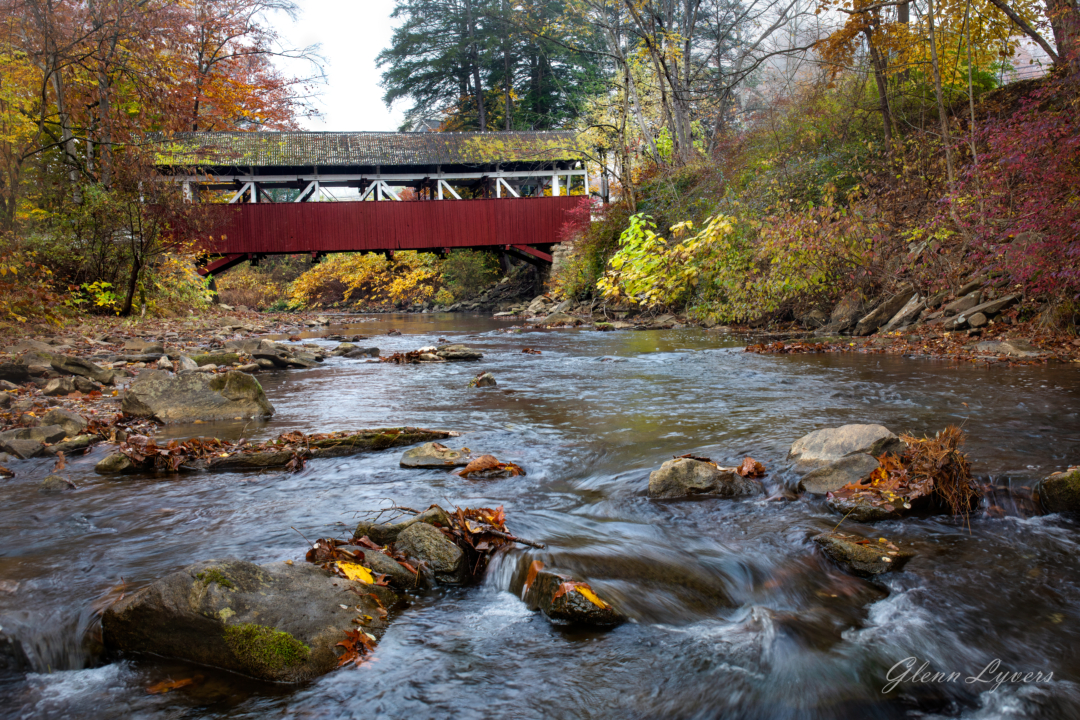 Shaffer's Covered Bridge in Autumn